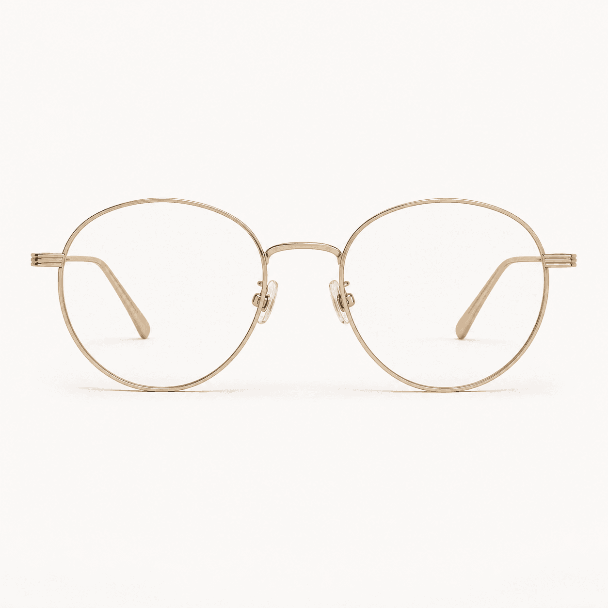 Champagne Metal Round Frame